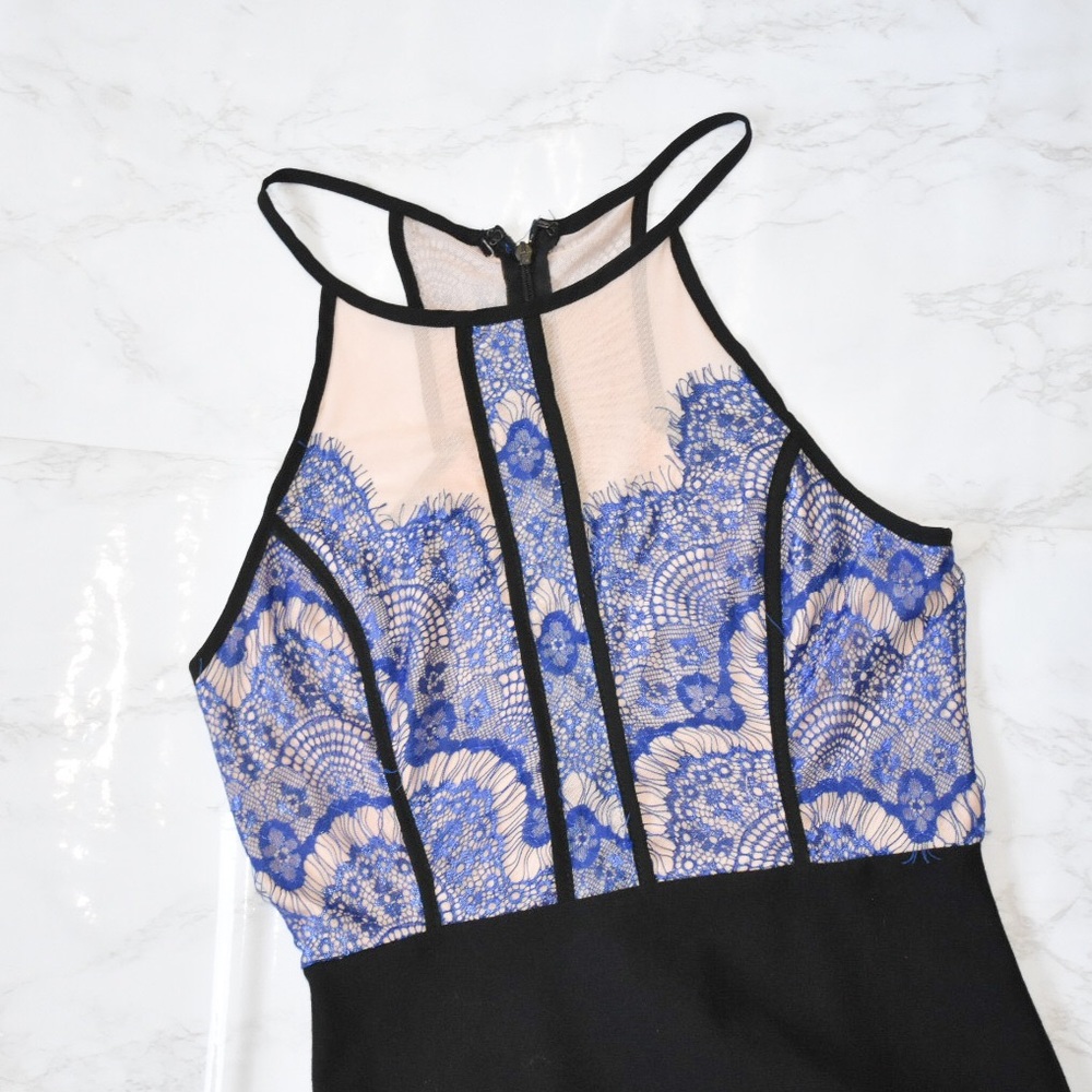 LUSH blue and black dress